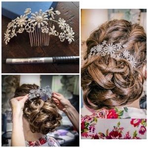 crystal hair comb (wedding / formal wear)